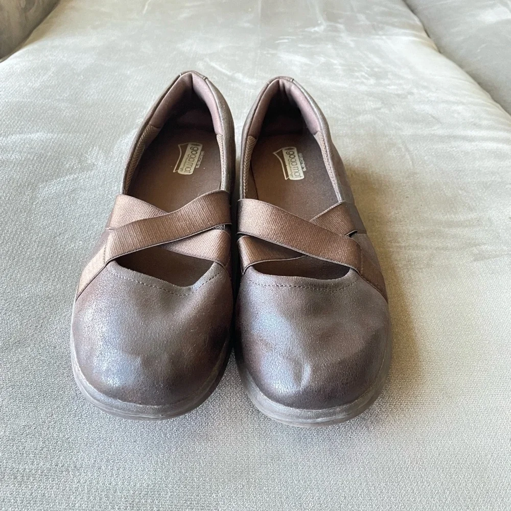 Skechers GO Step - Dainty Women's Summer Shoes Slip On Choc Ballet Flats